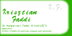 krisztian faddi business card